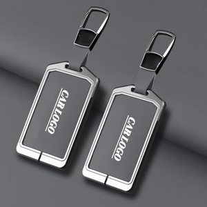 Étui de protection pour clé de voiture NFC en alliage de zinc et cuir, compatible avec BYD Tang DM Han EV Song PRO Qin PLUS DMI, accessoires pour porte-clés auto - Product Image 4