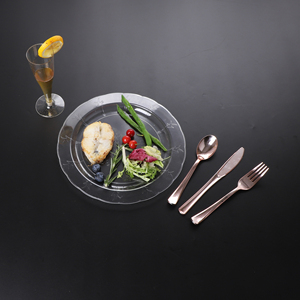 จานพลาสติกแบบใช้แล้วทิ้งสำหรับงานปาร์ตี้อาหารงานแต่งงานพุดดิ้ง - Product Image 4