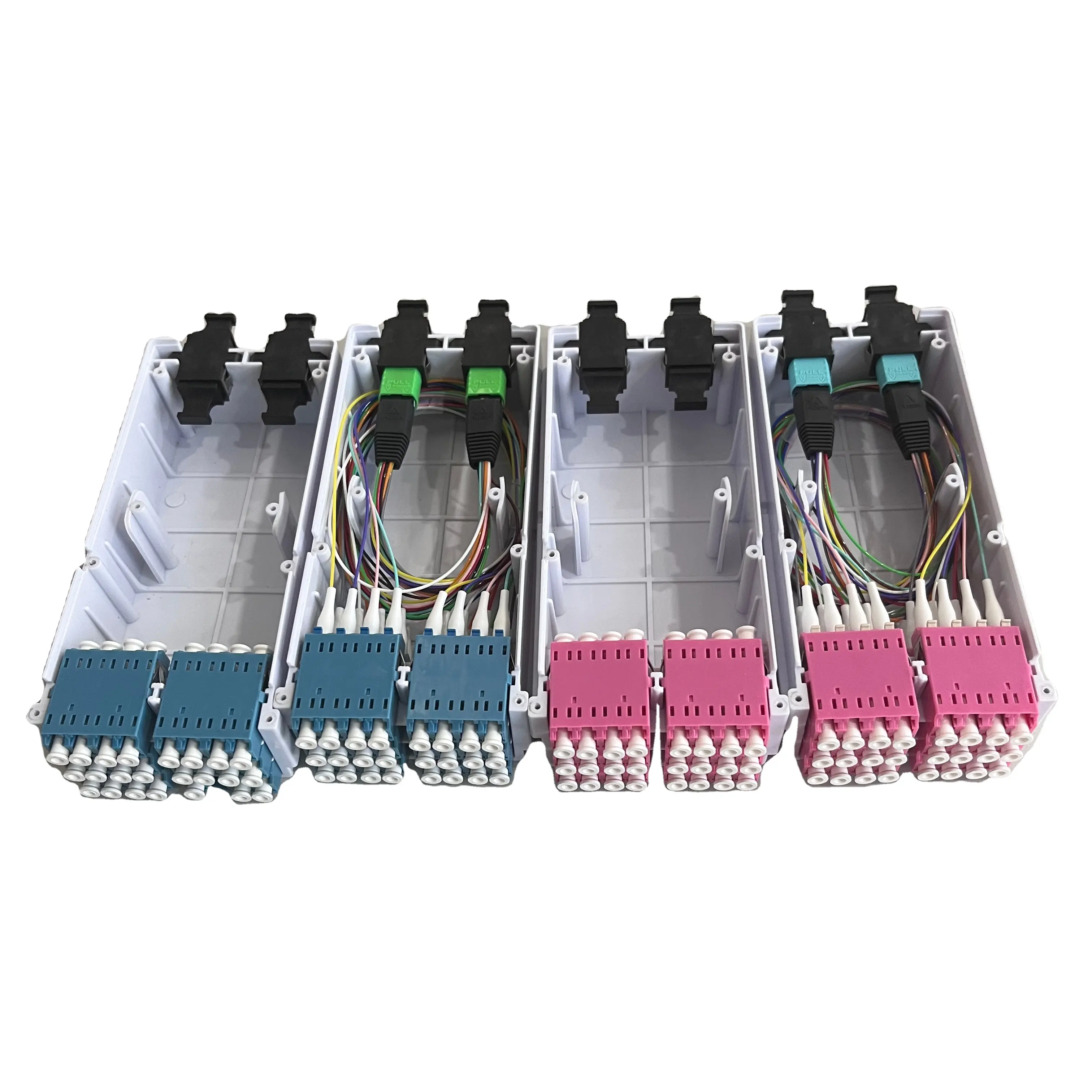 China Toonaangevende Ftth Fabriek 144 Vezels Mpo Naar Lc Cassettetype Box Glasvezel Patchpaneel