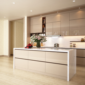Wholesale Kitchen cabinet Engineered Wood Kitchen Cabinet Natural Wood MDF MFC Modern Design Appliances