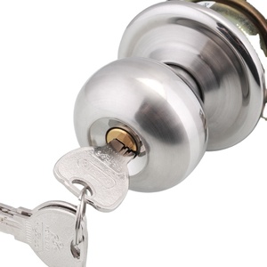Roeasy 5791 Rvs Cilindrische Deurknop <span class=keywords><strong>Lock</strong></span> Voor Slaapkamer Deurslot - Product Image 1