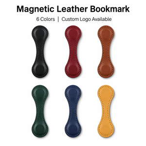 Marcadores de Cuero PU Magnéticos Circulares Personalizados OEM <span class=keywords><strong>Minyan</strong></span> Supernova - Estilo Clásico Ecológico con Clip Trasero Grabable por Láser - Product Image 4