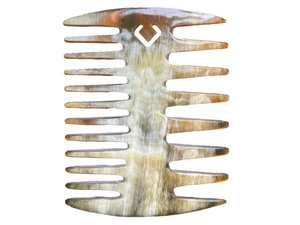 Peigne à cheveux artisanal en corne de buffle de qualité supérieure, à dents larges et lisses polies, réduit la casse des cheveux, prévient les frisottis et favorise la santé des cheveux. - Product Image 5