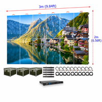 Mur vidéo LED de location 500x500mm 500x1000mm avec raccordement sans joint et boîtier en aluminium pour événements scéniques