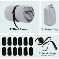 Coque de bateau en polyester 600D personnalisable Coque étanche robuste avec commande centrale pour bateaux d'extérieur