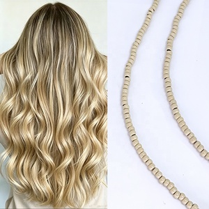 Extensions de cheveux pré-encollées Nano Bead, <span class=keywords><strong>blond</strong></span> <span class=keywords><strong>foncé</strong></span> 3 mm, vente en gros, tenue forte - Product Image 5