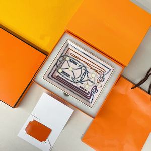 Cenicero Cuadrado de Lujo Estilo Americano, Juego de Platos para Cigarros, Caja de Cerámica de Porcelana Portátil, Logotipo Personalizado, Ecológico - Product Image 3