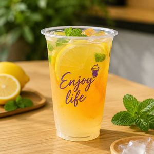 Vaso de Plástico PP Transparente Personalizado de 360ml, 500ml, 700ml para Jugos, con Tapa, Desechable, para Batidos y Bebidas Frías - Product Image 2