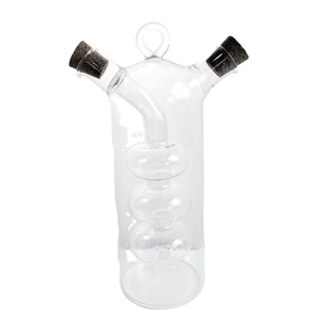 Distributeur d'huile et de vinaigre 2 <span class=keywords><strong>en</strong></span> 1, cruche <span class=keywords><strong>en</strong></span> verre avec <span class=keywords><strong>bouchon</strong></span> <span class=keywords><strong>en</strong></span> liège, qualité alimentaire, soufflé à la main, <span class=keywords><strong>pour</strong></span> la cuisine, bouteille d'huile et de vinaigre <span class=keywords><strong>pour</strong></span> épices - Product Image 2