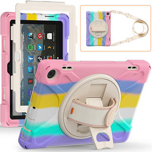 Étui pour tablette avec protecteur d'écran pour <span class=keywords><strong>Amazon</strong></span> Fire HD 8 2024 13e génération Housse de protection antidérapante et antichoc - Product Image 1