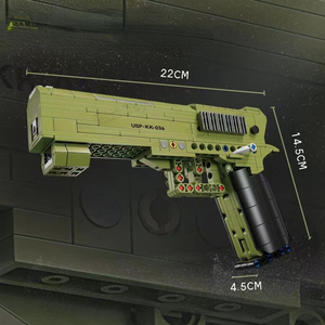 KAZI 88035/88036 HK_USP et M92F Modèle de pistolet d'exposition Jouets d'assemblage et de correspondance pour enfants Cadeaux pour garçons Ensembles de blocs de construction - Product Image 5