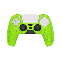 Housse de protection ergonomique antidérapante et antichoc de qualité supérieure avec découpes de précision, protection intégrale en silicone pour PS5