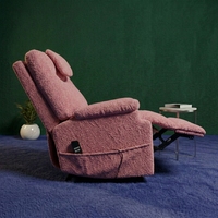 Canapé inclinable en tissu pour salon moderne, fauteuil surdimensionné avec fonction massage