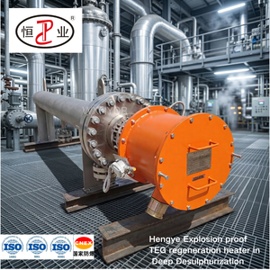 Préchauffeur de <span class=keywords><strong>gaz</strong></span> combustible 270 kW pour systèmes auxiliaires de turbines à <span class=keywords><strong>gaz</strong></span>, chauffages électriques en ligne antidéflagrants pour le <span class=keywords><strong>chauffage</strong></span> du <span class=keywords><strong>gaz</strong></span> de process - Product Image 1