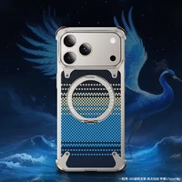 Pour iPhone 17 Pro Max coque de téléphone 17 Air avec support magnétique rotatif à 360 ° couverture en Fiber de carbone sans cadre coque anti-chute