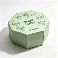 Boîte d'emballage pour frites et poulet de haute qualité avec logo personnalisé en encre de soja, vente en gros, boîte à snacks très demandée