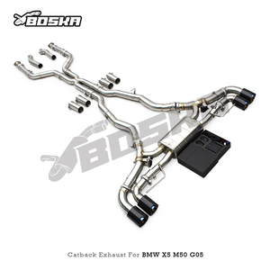 Sistema de Escape Valvetronic Boska con Silenciador Catback OEM y Tubos SUS304 para BMW X5/X6 M50i/M60i 4.4TT 2019-2024 - Product Image 6