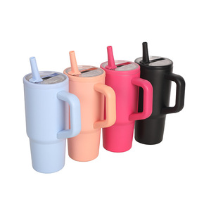 Stainless Steel Tumbler With Handle 20Oz <b>Insulated</b> Travel <b>Mug</b> For Outdoor Use - Product Image 3