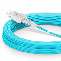 15m/49ft OM3 LC SC UPC Câble Fibre Optique Multimode 50/125μm Duplex LSZH Pour Réseau Data Center