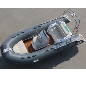 Gommone <span class=keywords><strong>a</strong></span> Chiglia Rigida RIB390C per 4 Persone con Doppio Scafo in Vetroresina Popolare da 12.8ft per Pesca e Navigazione da Diporto Fuoribordo in PVC o Hypalon con Scafo <span class=keywords><strong>a</strong></span> V Profonda Doppio - Product Image 5