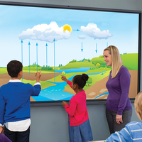 Tableau numérique interactif CUMEI OEM grand format 98 105 110 pouces, écran plat LCD, écran tactile, tableau interactif/tableau noir