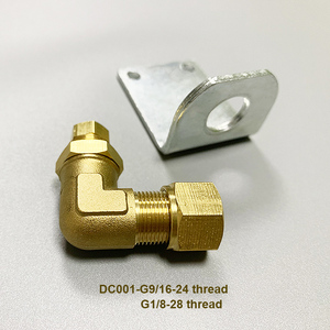 <span class=keywords><strong>Coude</strong></span> de cuisinière à gaz cc prix bas usine personnaliser OEM ODM pièces de brûleur à gaz 1/8 NPT <span class=keywords><strong>coude</strong></span> union mâle à compression en laiton - Product Image 2