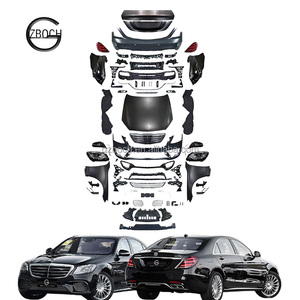 ชุดแต่ง W222 สำหรับ <span class=keywords><strong>Mercedes</strong></span> <span class=keywords><strong>Benz</strong></span> <span class=keywords><strong>W221</strong></span> อัพเกรดเป็น W222 <span class=keywords><strong>S65</strong></span> <span class=keywords><strong>AMG</strong></span> กันชนหน้า ไฟหน้า ดิฟฟิวเซอร์ ชุดแปลงโฉมจากรุ่นเก่าเป็นรุ่นใหม่ - Product Image 1