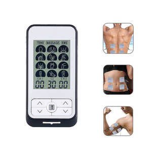 Stimulateur musculaire EMS à deux canaux et 16 modes, rechargeable, avec pantoufles de massage, équipement de physiothérapie. - Product Image 6