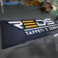 Letras LED Iluminadas Frontalmente para Exteriores, Letrero Personalizado con Letras de Canal para Tiendas, Restaurantes, Comercios Minoristas, Señalización de Fachadas