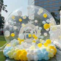 Grande tente transparente en PVC pour événement mariage, maison gonflable avec ballon, dôme gonflable pour fête d'enfants, maison à bulles avec souffleur