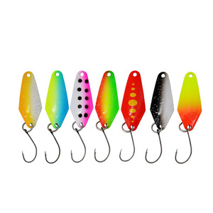 팔머 2.3g 송어 낚시 숟가락 단일 후크 주조 금속 숟가락 낚시 회 전자 미끼 두 측면 색상과 유혹 - Product Image 2