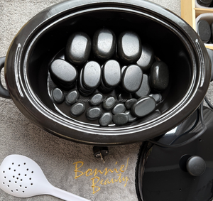 ชุดหินบะซอลต์ภูเขาไฟธรรมชาติสำหรับนวดเพื่อสุขภาพและผ่อนคลายในสปา - Product Image 4