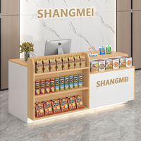 Petite table de comptoir pour magasin, supermarché, bar, caisse enregistreuse, étagère, bureau d'accueil