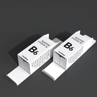 Boîte d'emballage personnalisée pour flacon d'injection de nutriments, boîte en papier pour flacon de médicament liquide avec insert, boîte pour injection de vitamine B6