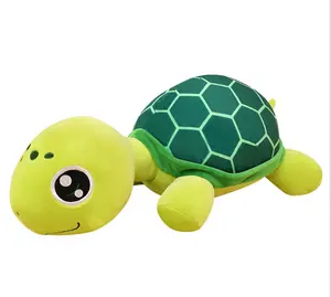 부드러운 도매 저렴한 고품질 사용자 정의 바다 동물 박제 거북이 베개 어린이 플러시 거북이
