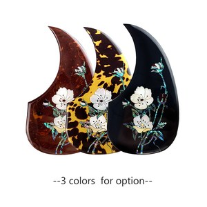 גבוהה-כיתה עממי גיטרה Pickguard פיק משמר עם דקורטיבי פרח דפוס עבור 40 אינץ <span class=keywords><strong>41</strong></span> אינץ אקוסטית גיטרות - Product Image 4