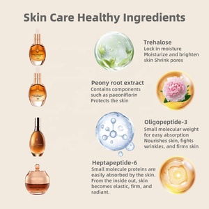 Privare nhãn làm săn chắc chống nhăn 4 Mảnh chăm sóc da Bộ Quà Tặng sạch hơn mực huyết thanh chăm sóc da kem - Product Image 2