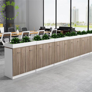 Office Partition Low Cabinet With Flower Trough <b>Storage</b> <b>Filing</b> Cabinet With Lock Rectangle Standing Type Durable - Product Image 1