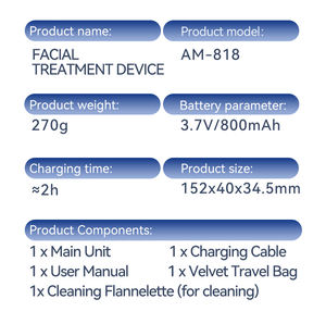 Dispositivo Facial de Microcorriente, Masajeador Facial para Rostro y Cuello, Dispositivo para el Cuidado de la Piel - Product Image 6