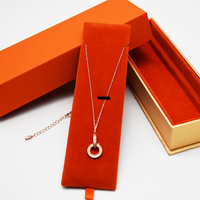 Boîte personnalisée boîte cadeau de faveurs de mariage bijoux de luxe boucles d'oreilles bague collier coffret cadeau avec insert en velours