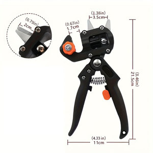 Промышленный садовый секатор из нержавеющей стали с противоскользящей рукояткой для обрезки плодовых деревьев и прививки виноградных лоз - Product Image 4