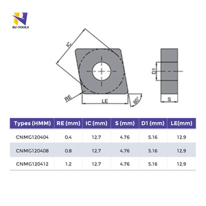CNC Turning Tool <strong>CNMG</strong> 120404 120408 Tungsten Carbide <strong>Inserts</strong> with PVD Coating for Stainless Steel OEM Customization - Product Image 3