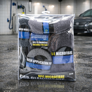 Kit Profesional de Lavado de Autos de 9 Piezas que Incluye Guante de Microfibra, Almohadillas de Pulido Suaves y Cepillo para Neumáticos Eficaz para una Limpieza Superior - Product Image 2