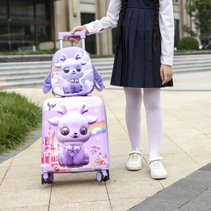 Best Sell Cartoon 18inch Kid Luggage Set Spinner Travel Rolling Trolley Waterproof Large Capacity Kids <strong>Suitcases</strong> Lock Boys Girls - Product Image 1