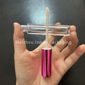 ISMAN - Tubo de Delineador de Ojos Redondo de Lujo de 3 ml, Color <span class=keywords><strong>Rojo</strong></span> Rosa, Botella Transparente para Brillo Labial, Vial para Suero de Crecimiento de Pestañas, Venta al por Mayor, Marca Privada Profesional - Product Image 4