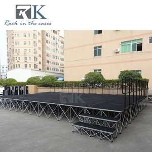 Plataforma de Escenario de Aluminio, Escenario Modular Inteligente, Kit de Escenario Móvil para Eventos con Escaleras - Product Image 3