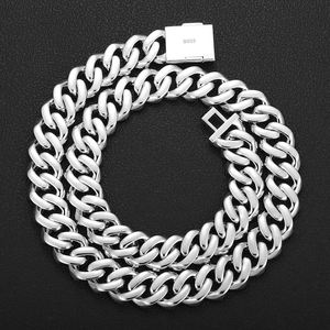 Real Solid 925Sterling <b>Silver</b> 6-15mm Moissanite Cuban Chain <b>Bracelet</b> Iced Out Miami Cuban Link Chain Hiphop Jewelry for <b>Men</b> Gift - Product Image 2