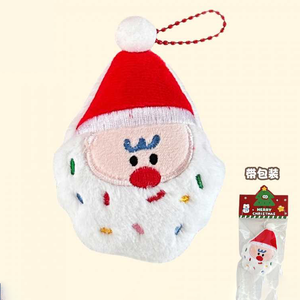 Hot Sale Christmas Santa Beard Pom Keychain Cartoon Plush <b>Toys</b> 4inch <b>Stuffed</b> Animal <b>Toys</b> Claw Machine <b>Toys</b> for Kids Party Bag - Product Image 1