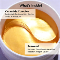 Masque pour les yeux à base de plantes, marque privée, collagène, acide hyaluronique, anti-âge, cernes, poches sous les yeux, patchs hydrogel coréens pour les yeux, visage et nez