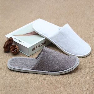 Zapatillas de <span class=keywords><strong>Hotel</strong></span> de entrega rápida zapatillas de punta cerrada bordadas con gofres de algodón Unisex exclusivas para <span class=keywords><strong>Hotel</strong></span> Spa zapatillas de invitados OEM - Product Image 6